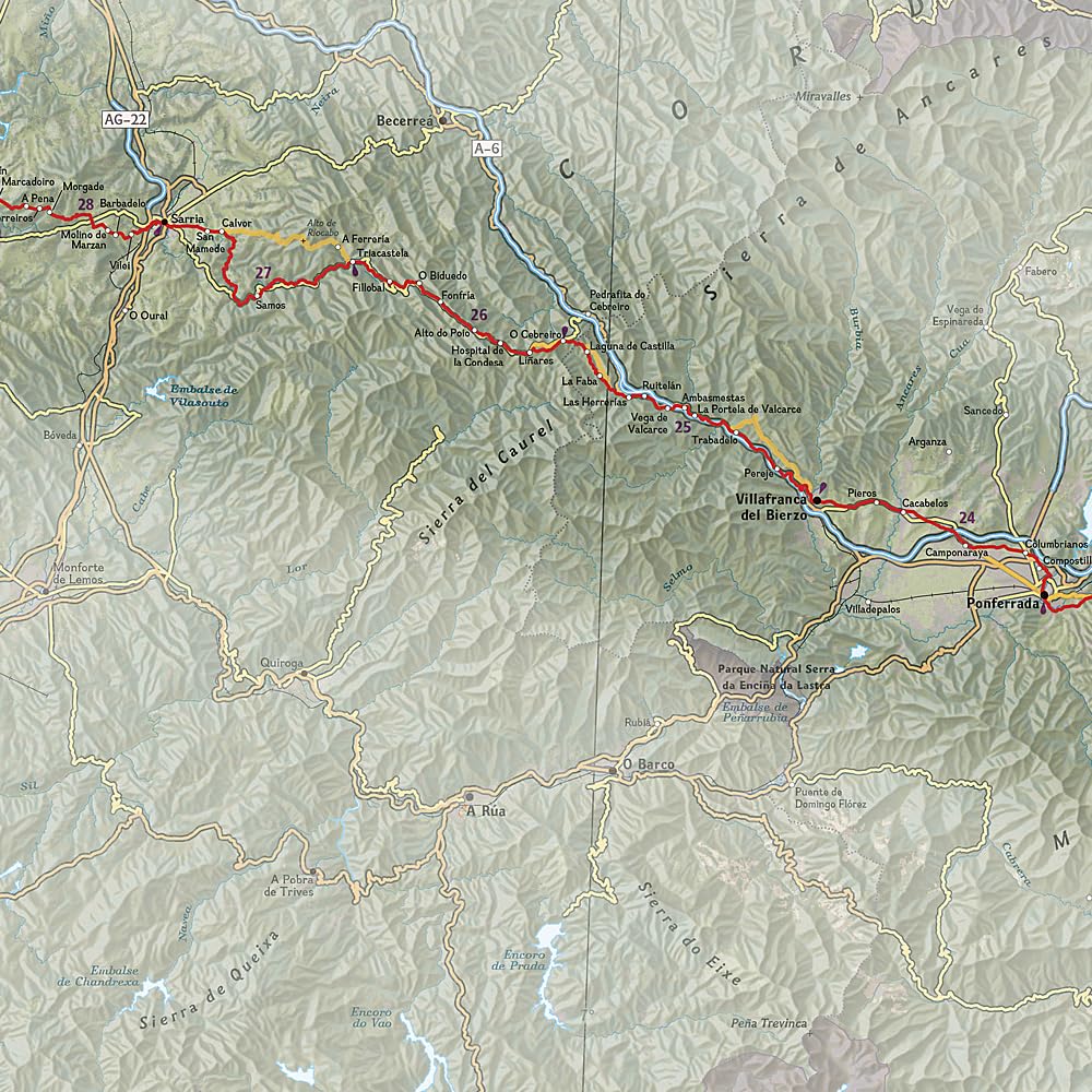 Camino de Santiago Overview and Planning Map - National Geographic Great Treks: Destination Map (National Geographic Trails Illustrated Map, 5601)