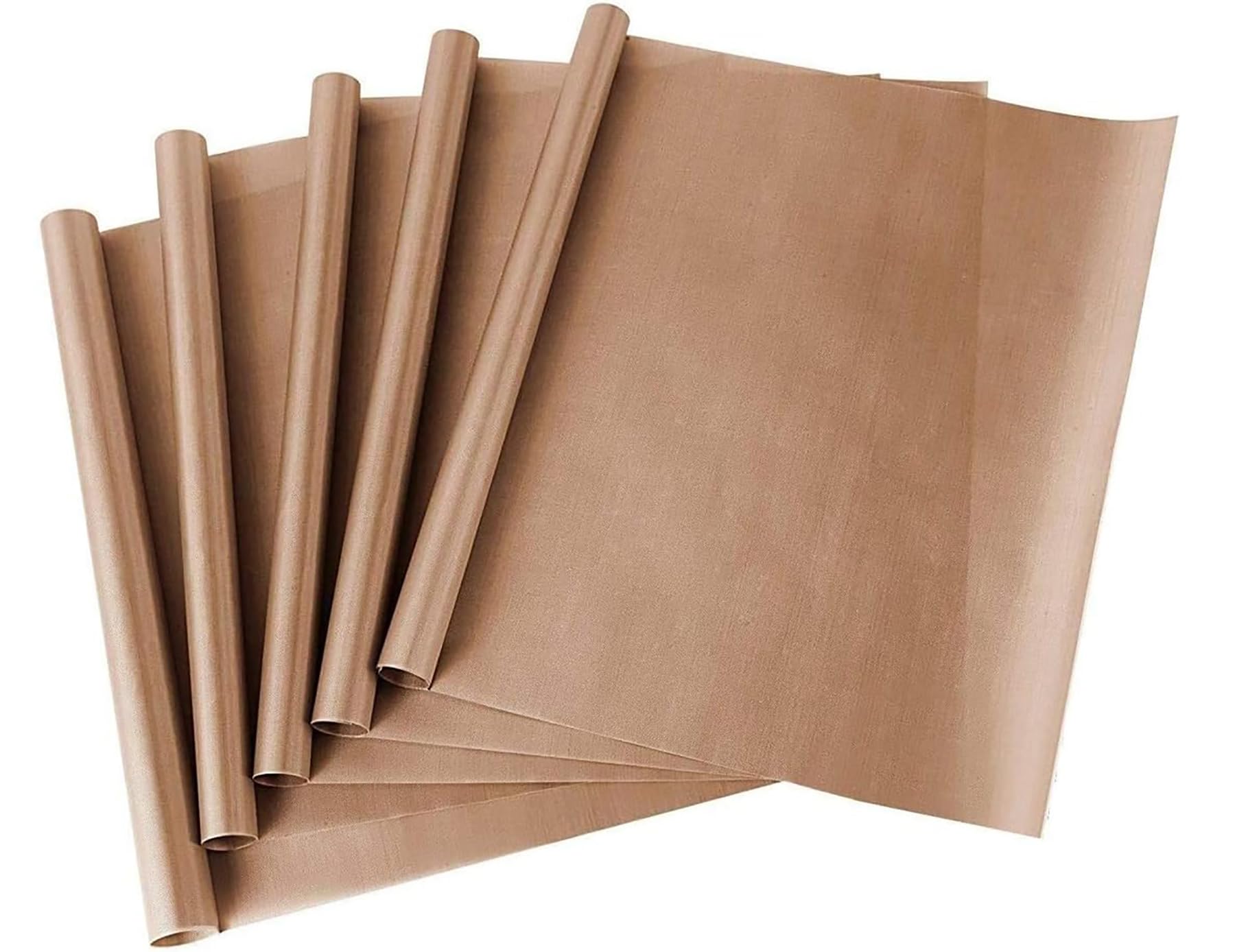 Khazna PTFE Teflon Sheet for Heat Press Transfer Sheet Non Stick 16 x 20" Heat Transfer Paper Reusable Heat Resistant Craft Mat, Food Grade Materials, Non Stick and Easy to Clean,5 PACK