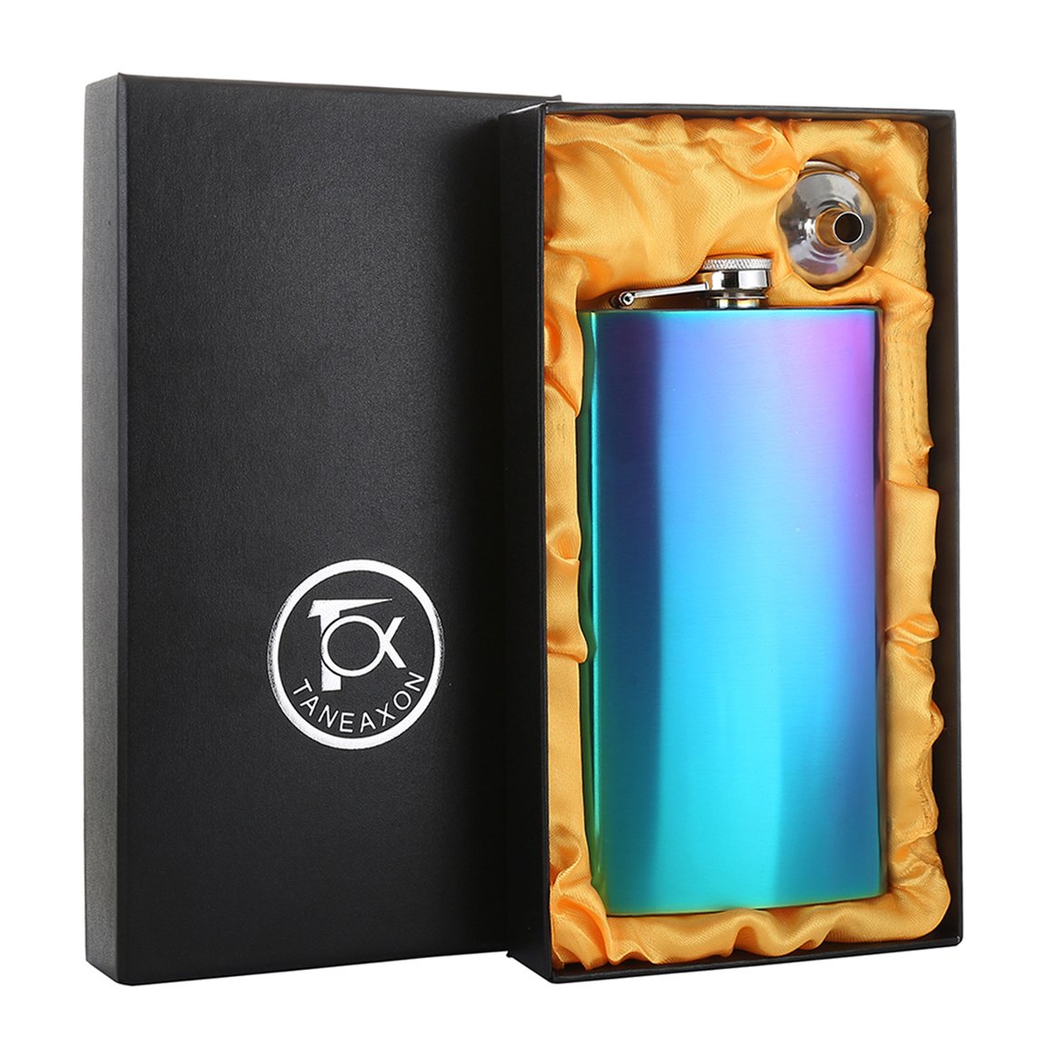 Flasque de poche TANEAXON arc-en-ciel 350ml en inox