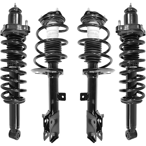 COMPLETESTRUTS - Front & Rear Complete Strut Assemblies with Coil Springs Replacement for 2007-2010 Jeep Compass - Set of 4