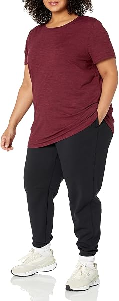 Amazon Essentials Stretch and Quick Dry T-Shirt, Round Neck and Short Sleeves (Available in Plus Size) Women, Multi Packs - 5
