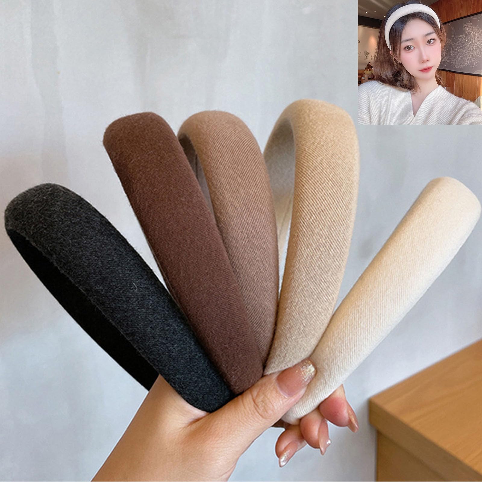 プレーンヘアバンド、ヴィンテージヘッドバンド、レトロヘアバンド、ジェントル、オールマッチヘッドバンド、軽量、女性用ガールズヘアアクセサリー