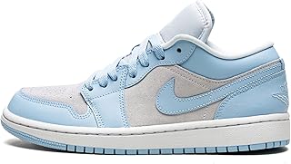 Jordan Womens Jordan 1 Low DC0774 050 Football Grey Aluminum - Size 11W