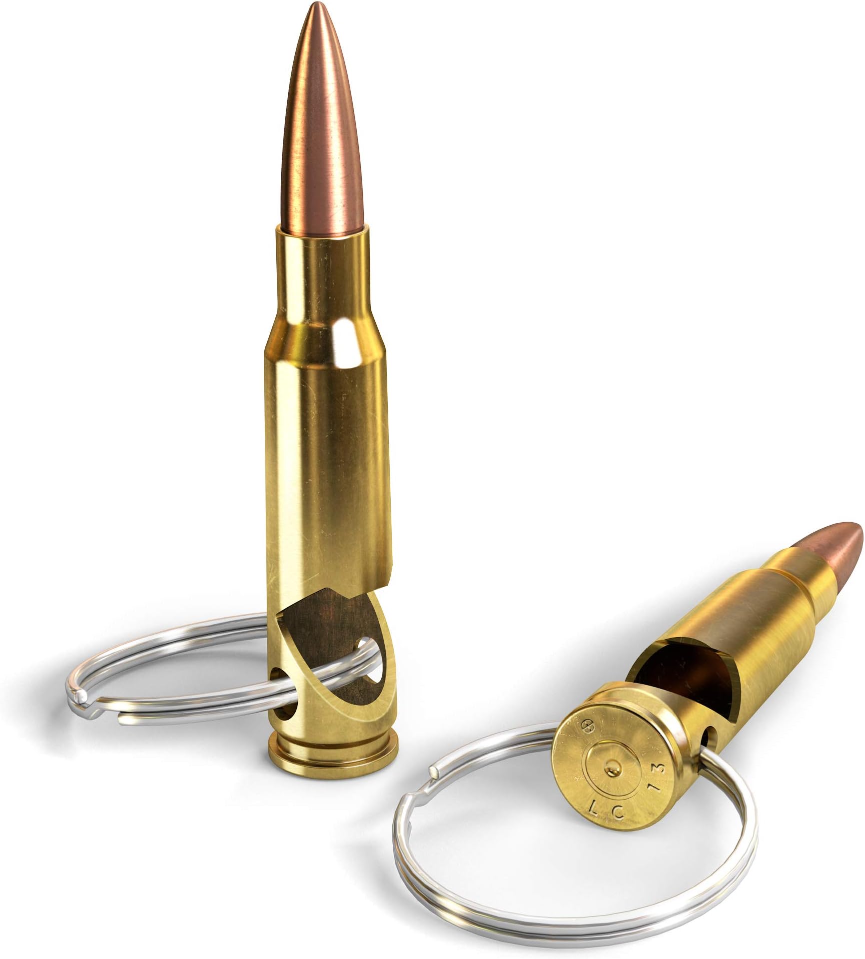 - .308 Real Bullet Keychain Bottle Opener - Made in the USA