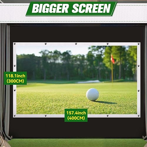 Miniatura 5 de aikeec Pantalla de impacto de simulador de golf Pantalla de impacto de golf gruesa de 0.276 in para entrenamiento de interiorhogargaraje - Pantalla