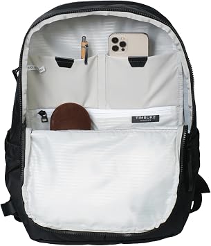 Timbuk2 Mode Laptop Backpack, Travel Carry On Personal Item Bag for Women & Men, 17 Laptop Sleeve, Work & Commuter Pack with Trolley Sleeve, 20L Black