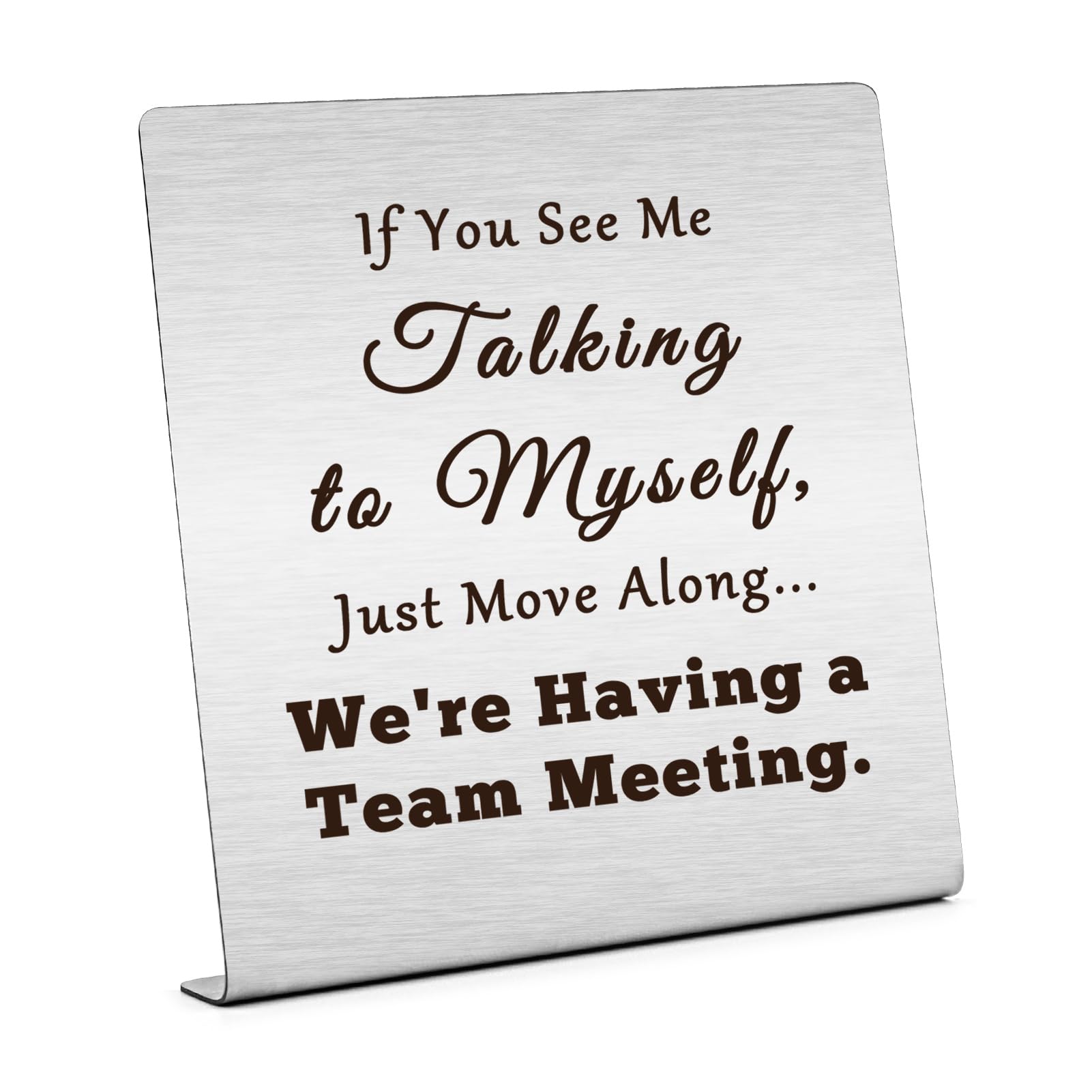 If you see me Coworker Gifts for Women Men Funny Office Desk Decor Sign Humorous Gifts for Colleagues Positive Office Desk Decor Inspirational Gifts for Friends Motivational Home Office Desk Decor