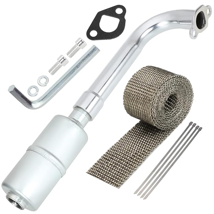 Buy YOXUFA Upgraded Exhaust Header Pipe Muffler Kit for Non Hemi