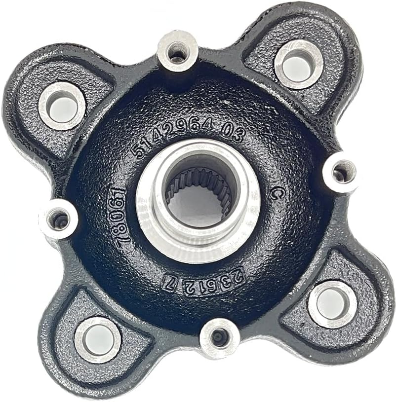 Polaris Off Road Wheel Hub, Machined, Black, Genuine OEM Part 5142964-067, Qty 1