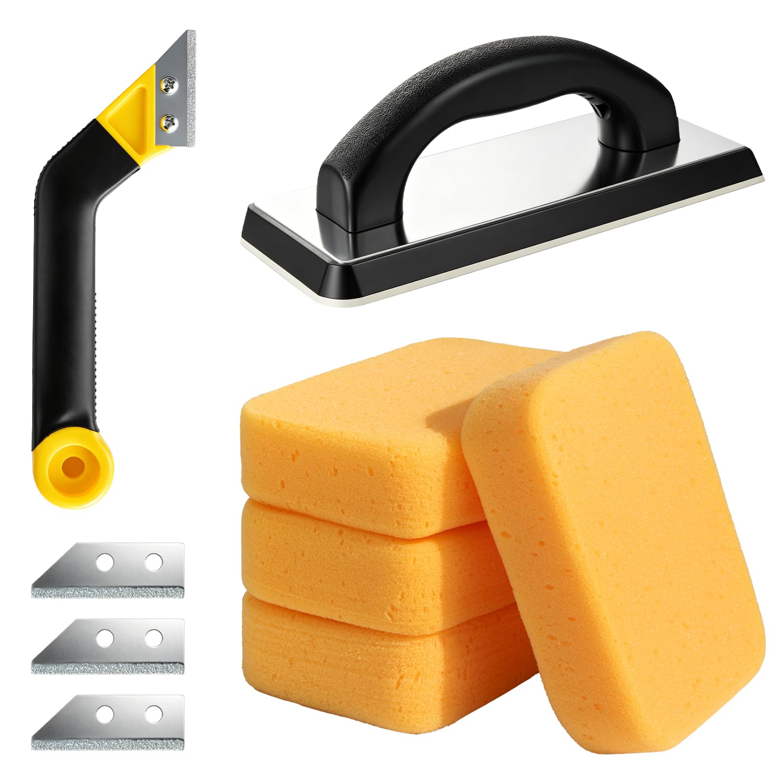 Grout Float Set - 9 Pcs for Tile & Masonry -1