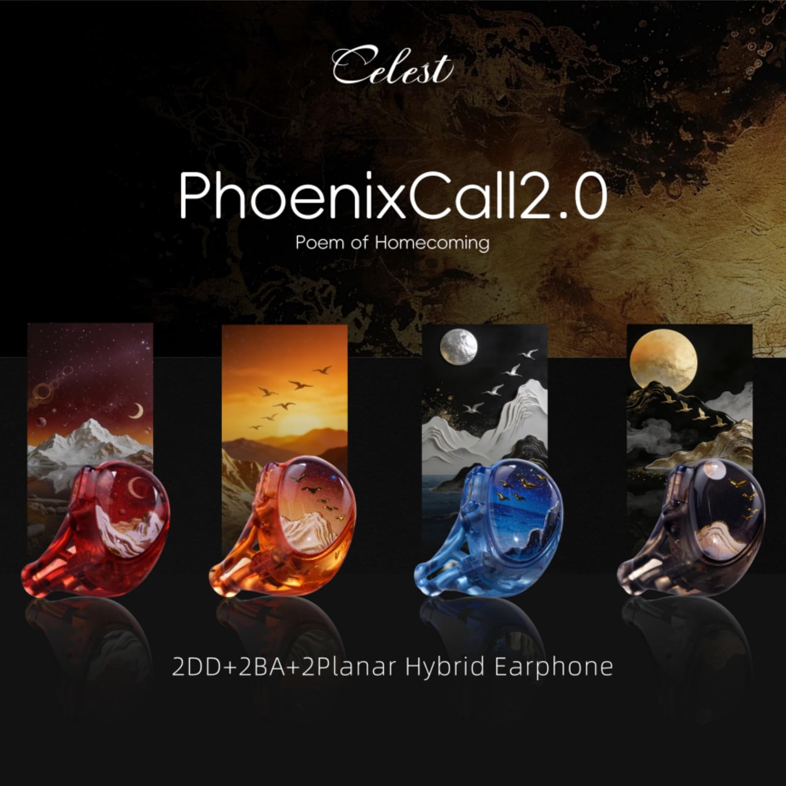 Amazon.co.jp: Angelears Celest PhoenixCall 2.0 2DD+2BA+2平面駆動 6