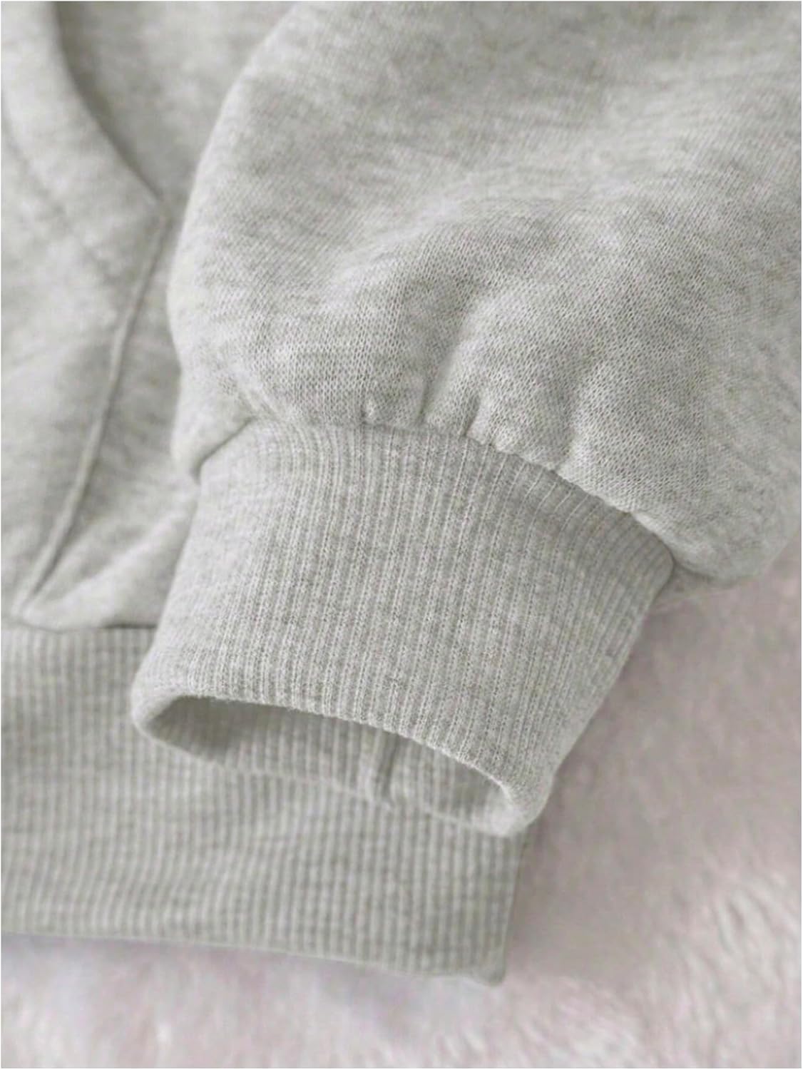 SweatyRocks Women's Oversized Letter Graphic Drawstring Hoodie Sweatshirt Thermal Lined Pullovers with Pocket - Image 4