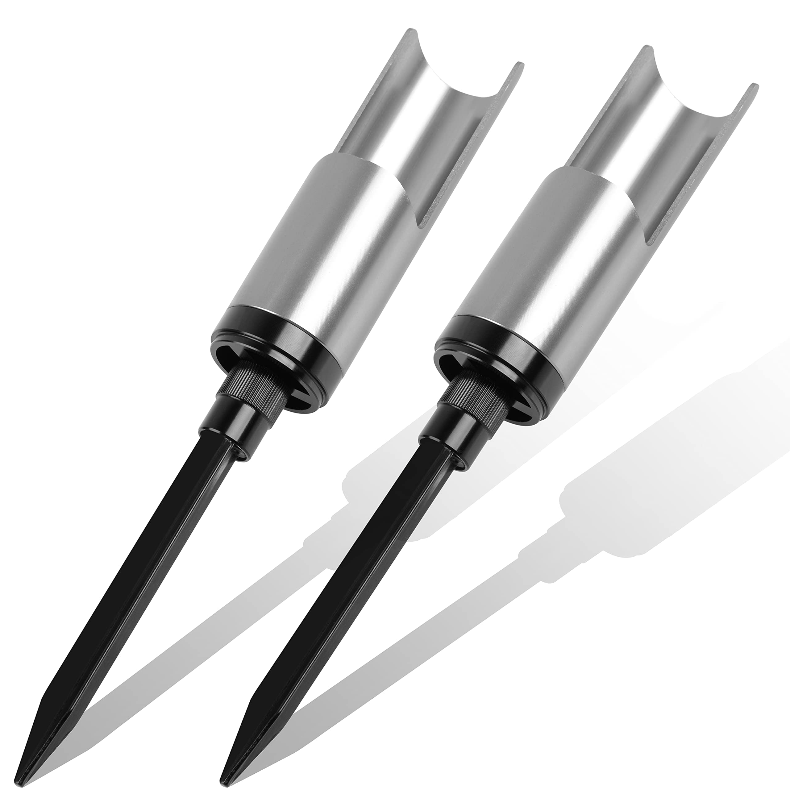Portacanna Acciaio 2 Supporti Per Canna Da Pesca Pieghevoli In Acciaio Inox - Portacanna Da Terra Universale | Per Spiaggia E Terreno Supporto Canna Pesca - 6
