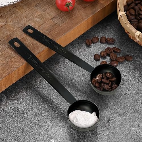 Miniatura 15 de 3 cucharas medidoras de café, cuchara de café de acero inoxidable, cucharada de mango largo para medir café, leche en polvo, frutas en polvo, té