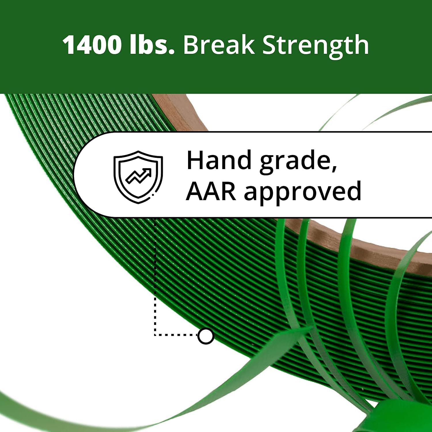 IDL Packaging - PET-B-58-D 5/8" Polyester Strapping Kit, Standard with Dispenser - All You Need to Strap a Pallet