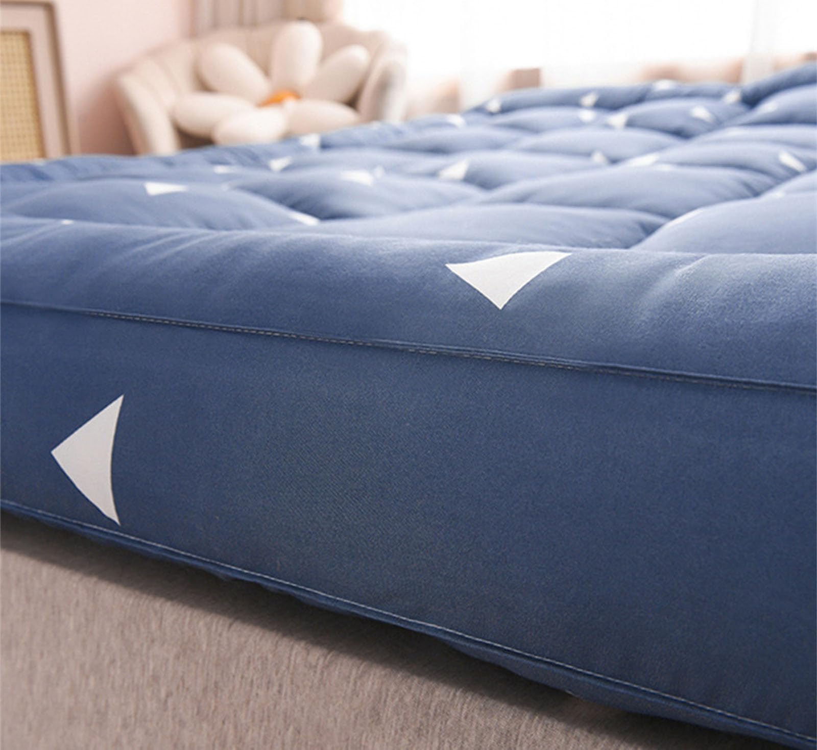 Matelas de sol japonais Sherpa matelas futon tatami coussin épais chaud matelas pliable pour chambre à coucher, dortoir, camping (couleur : C taille