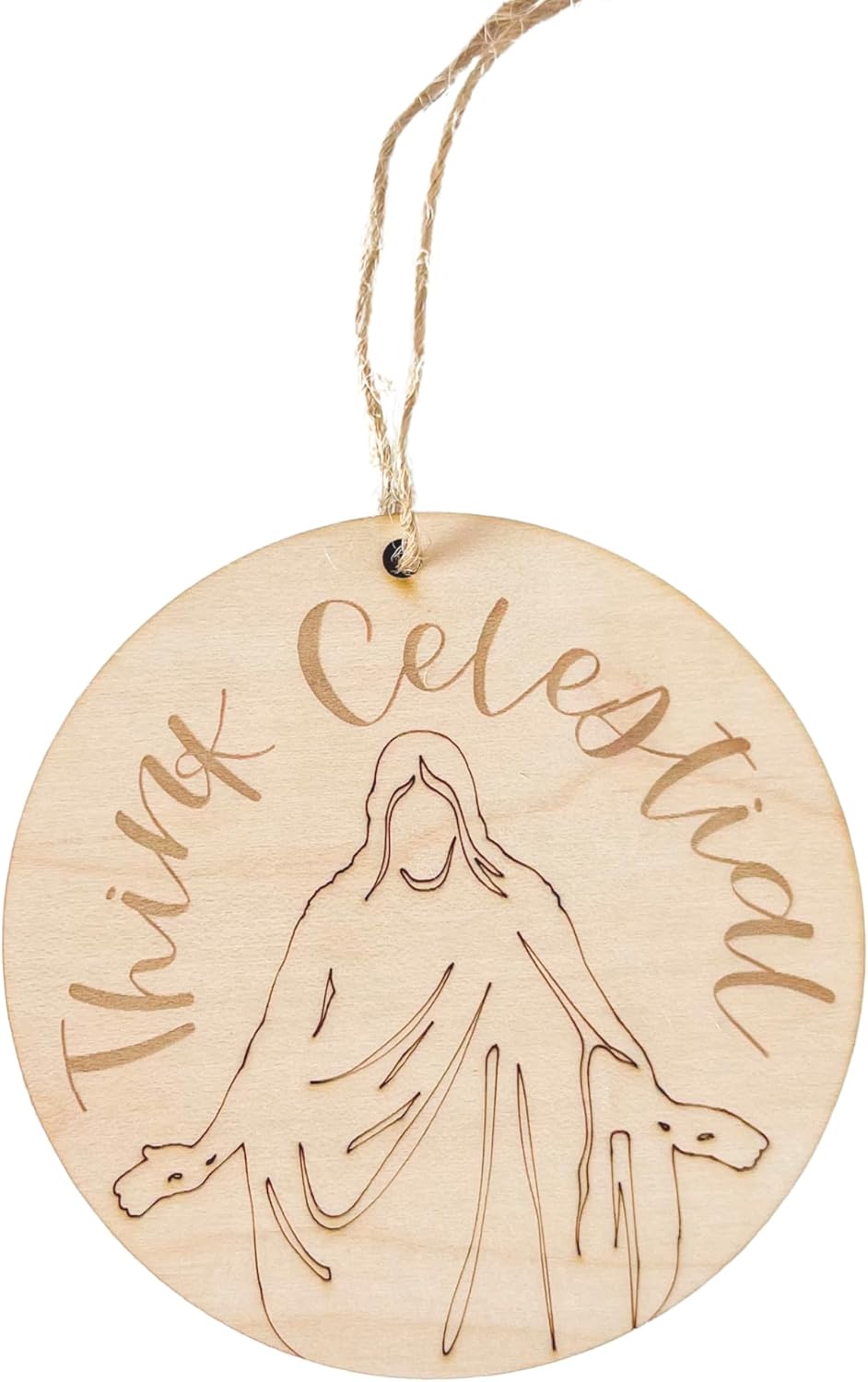 Religious Christmas Ornament Set, 20pcs wooden decor