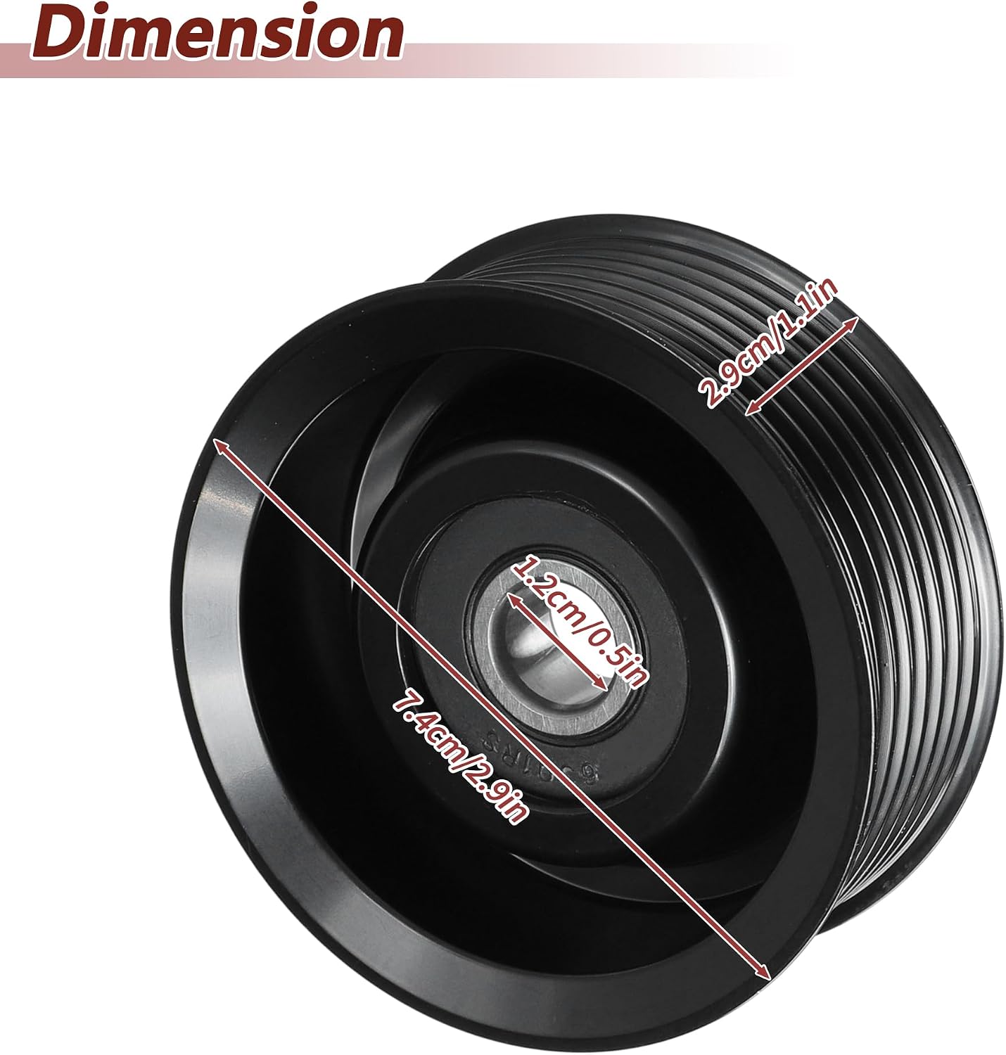 Accessory Drive Belt Idler Pulley for Infiniti QX56 QX80 for Nissan Frontier 2005-2012 for Nissan Armada NV1500 NV2500 NV3500 Pathfinder TITAN Xterra Tensioner Pulley Guide Pulley