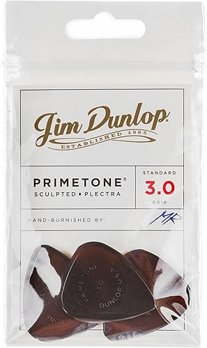 Vista 10 de Púa esculpida con manija de 0.73 mm Primetone Standard de Dunlop. 3 paquetes de 1 unidad.