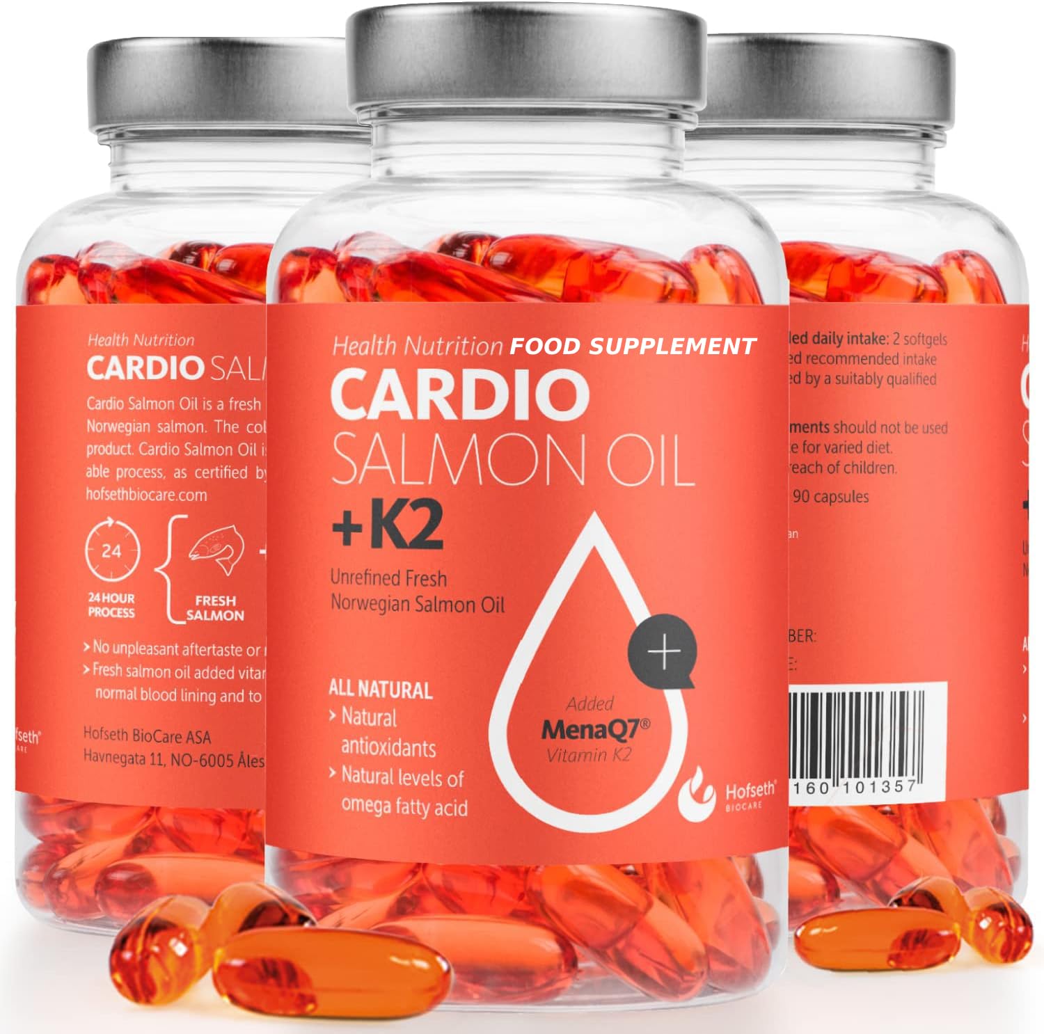 Buy Cardio Omega 3 High Strength Fish Oil with K21000mg, Norwegian