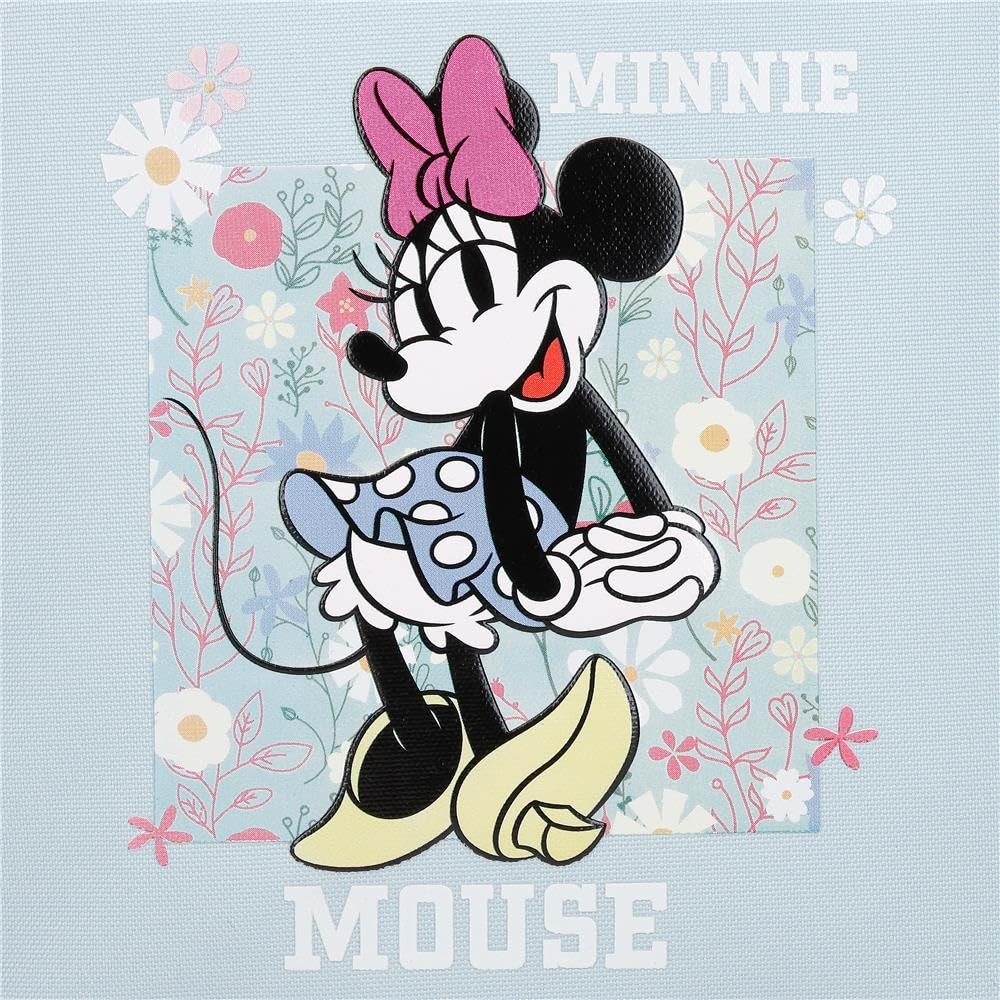 Joumma Disney Minnie Happy Zaino scuola con carrello blu 27 x 33 x 11 cm Poliestere 9,8 L, blu, Taglia unica, Zaino scuola con carrello