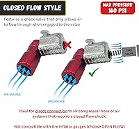Vista 3 de JACO Lightning L2-Series Acoplador neumático para llantas, 1/4 de pulgada F-NPT (flujo cerrado)