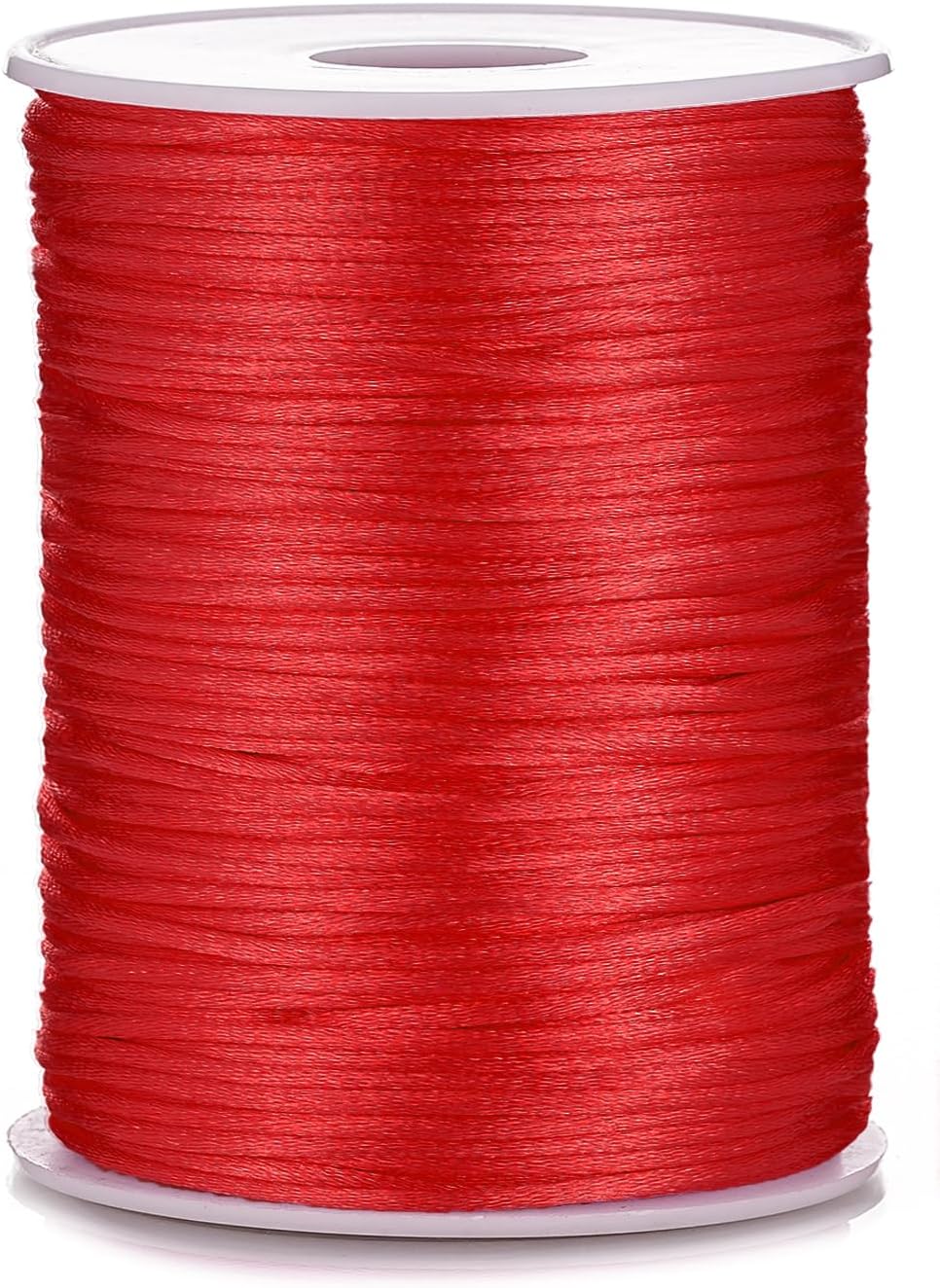 2mm x 100 Yards Satin Nylon Trim Cord, Rattail, Chinese Knot, Kumihimo Cord (Khaki)