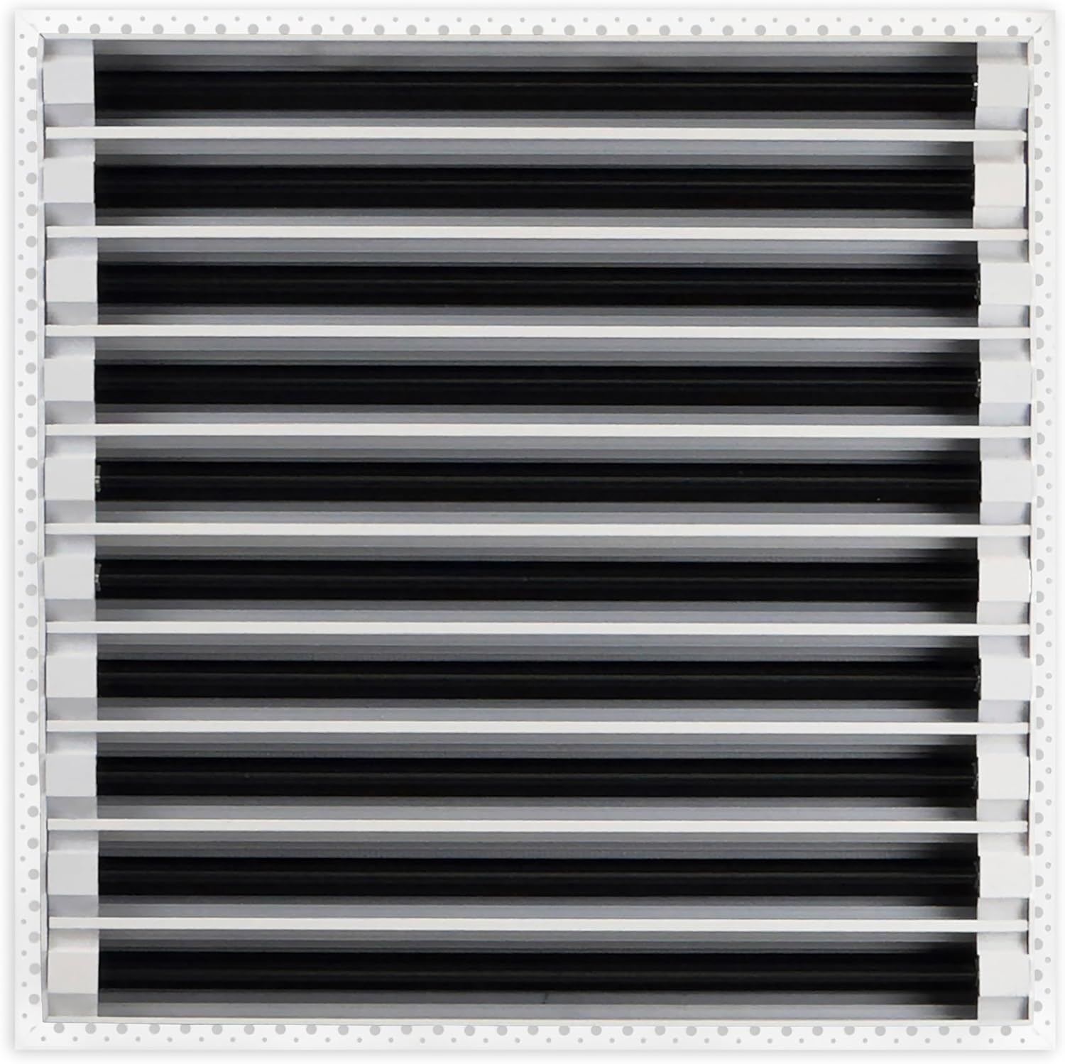 BUILDMART - 20x20 MUD-in Air Vent Cover - Drywall MUD in White Air Vent - MUD Linear Slot Diffuser - Register Grille for Ceiling and Walls - Texas Buildmart