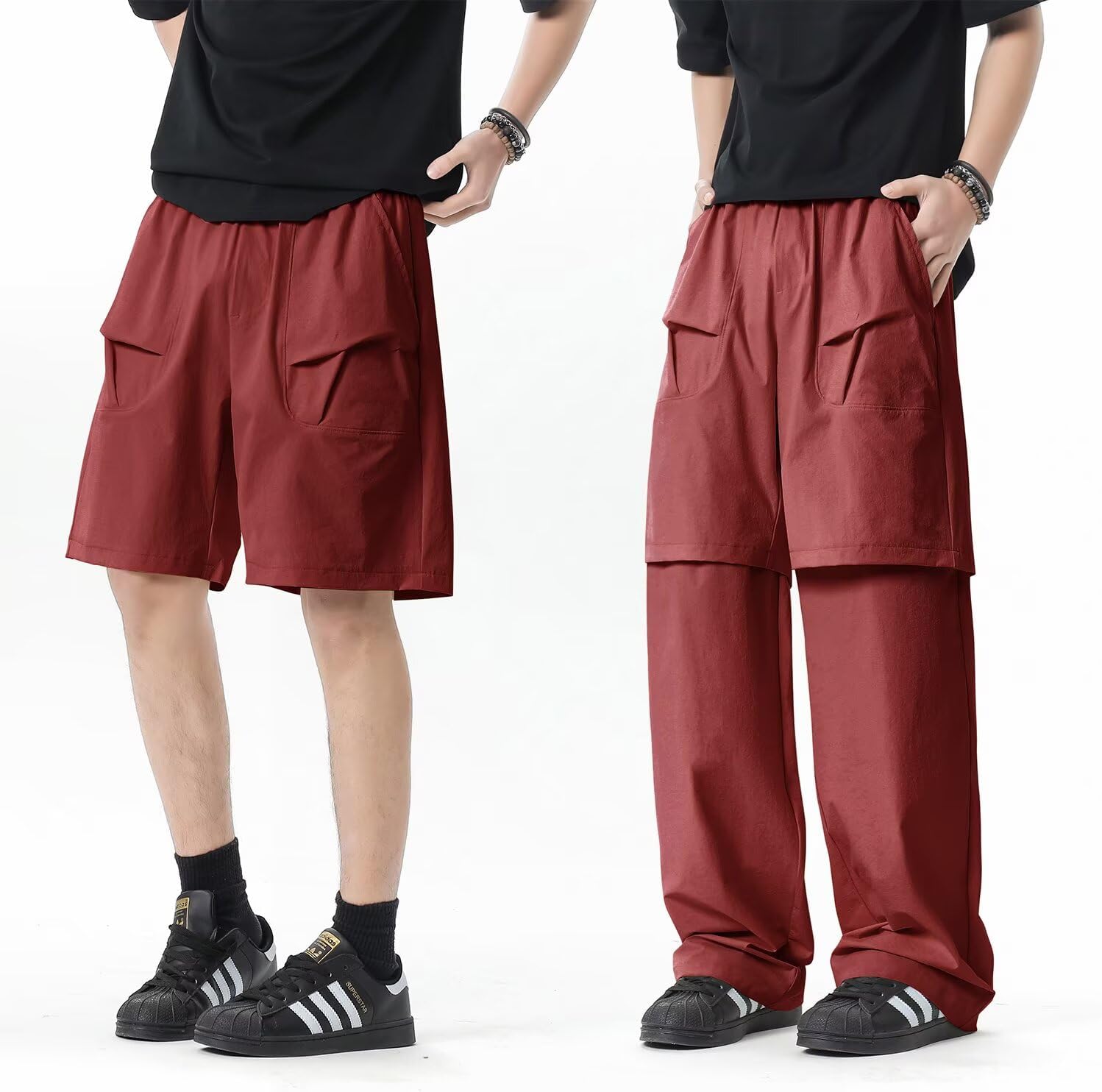 JOMLUN Womens Hiking Pants Convertible Quick Dry Shorts Outdoor Lightweight Fishing Travel Safari Cargo Pants