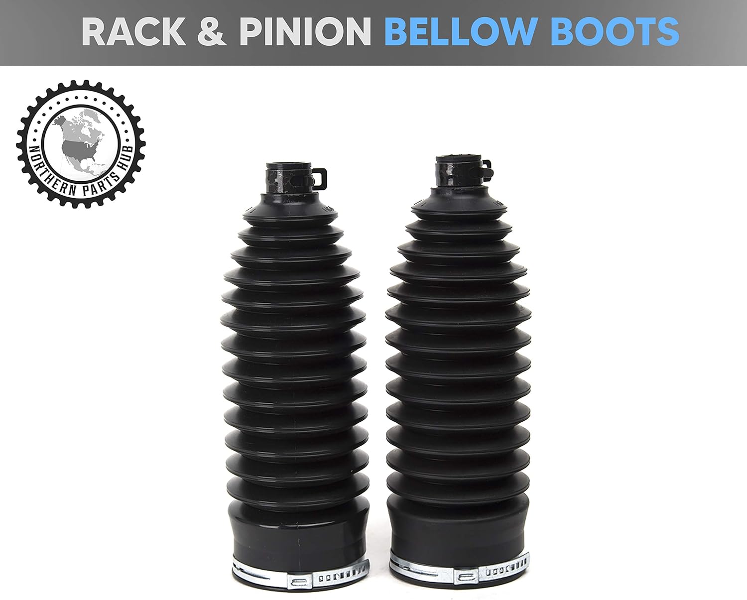 Rack and Pinion Bellow Kit fits - Vibe 2003-2008 - Steering Rack Boot Kit with Clamps - Made in the USA - Rubber Bellows Set - Rack & Pinion Boots Replacement