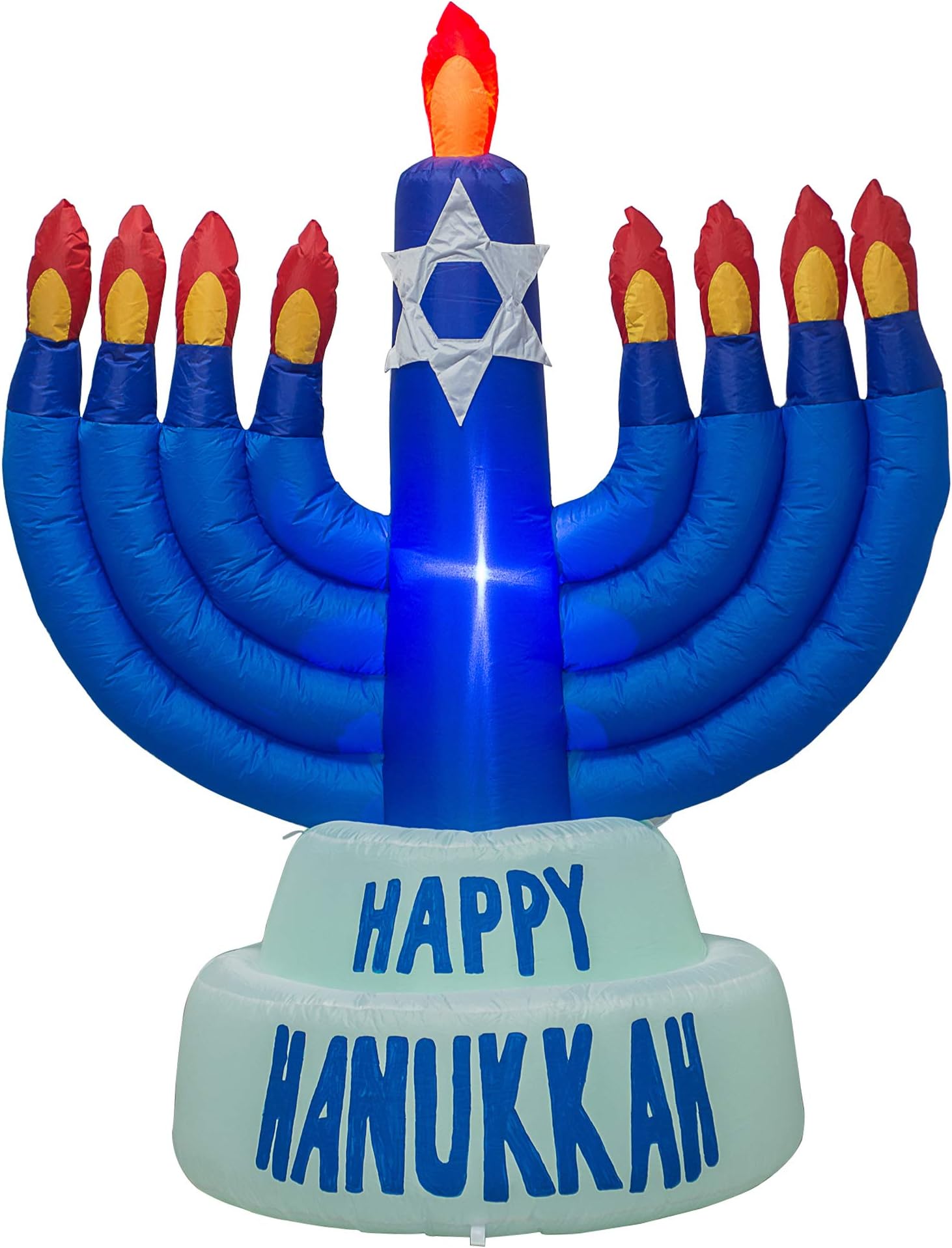Zion Judaica Inflatable Lawn Hanukkah Menorah Indoor