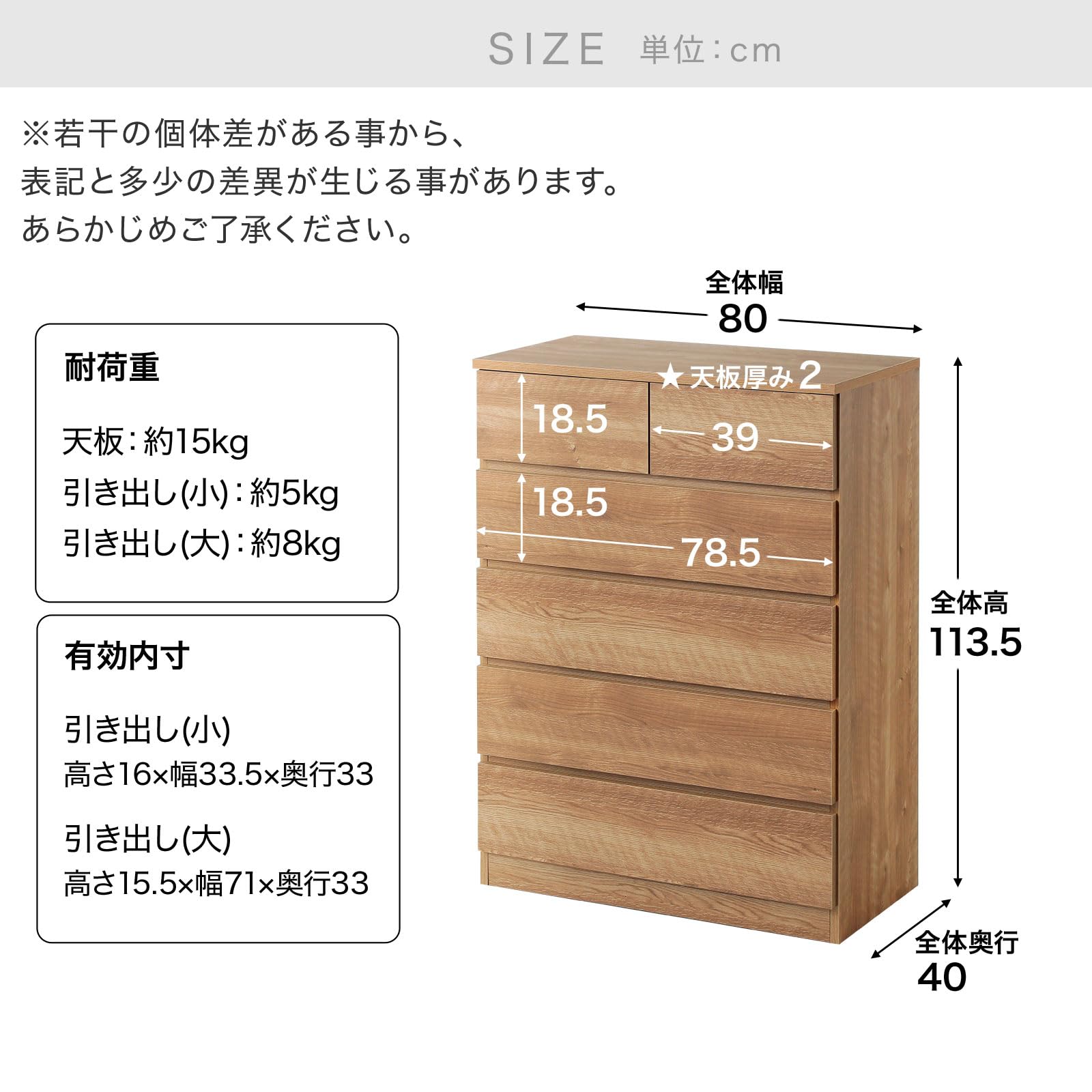 Amazon｜LOWYA ロウヤ チェスト タンス 収納ボックス ハイチェスト