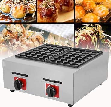Mini Dutch Pancake Maker, Electric Dutch Pancake Baker, Waffle Machine, Commercial Gas Non-Stick Octopus Maker, Non-Stick Pancake Maker Machine B for Home and Restaurant, Cafe, Bakery Shop