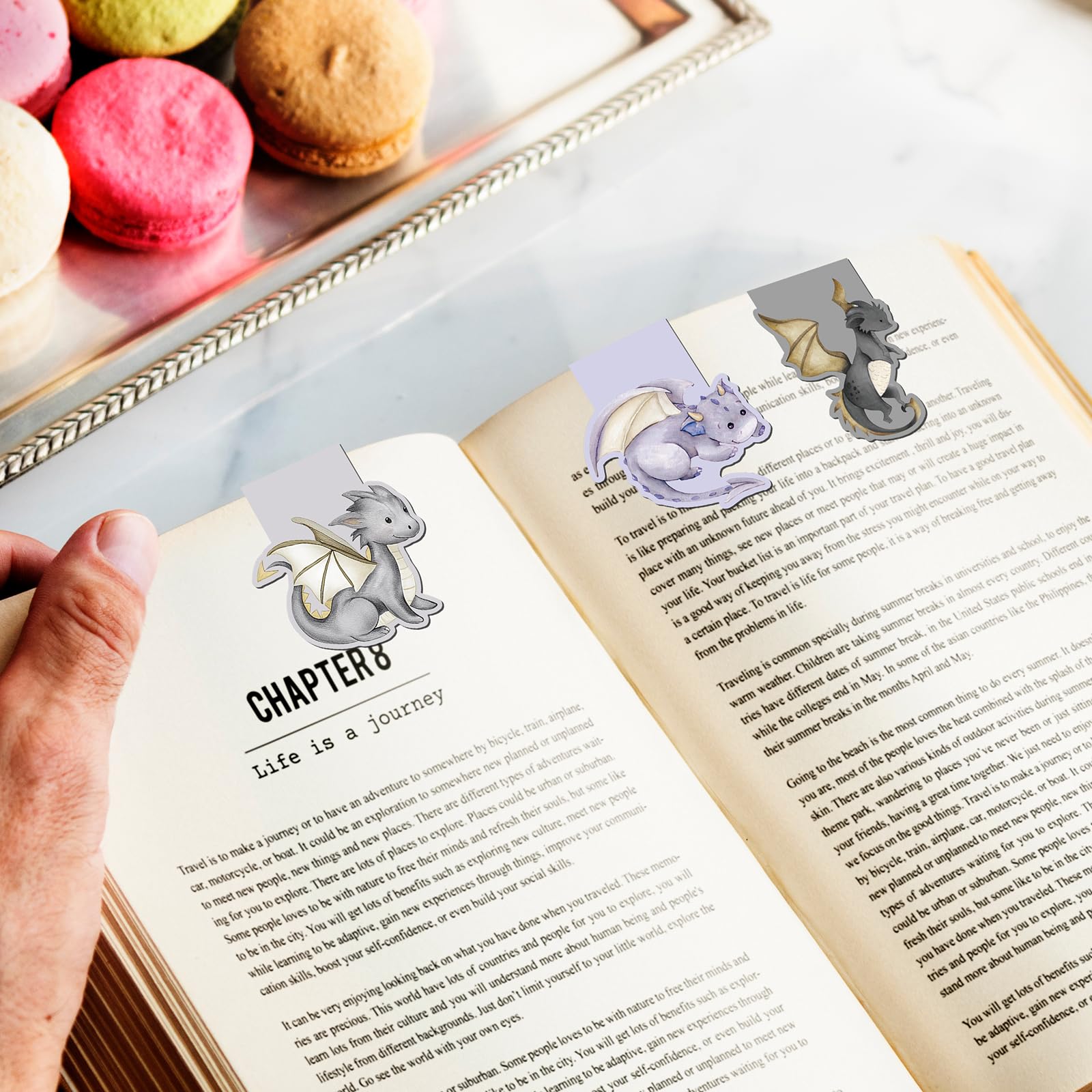 Aazon.co: Dragon Agnetic Bookark Gift - 6Pcs Rider Bookarks Cool Anial Book Ark Agnets