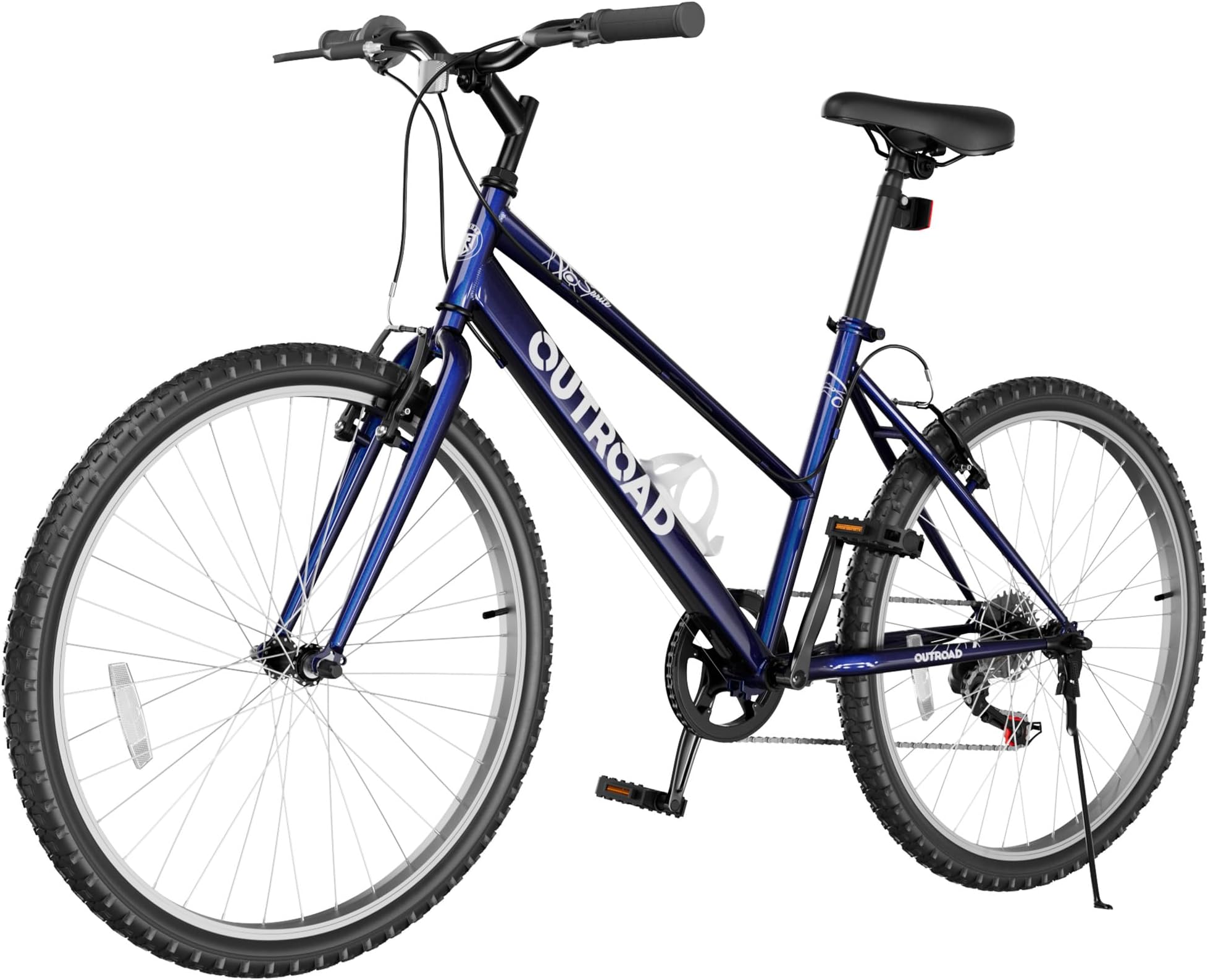 Max4out 26 inch 7-Speed Commuter Bicycle,Men's Cruiser Bike/Mountain Bike/Hybrid Bicycle,V Brake,Metal Frame, Adult Bike (Black, White, Blue, Green, Purple, Pink)