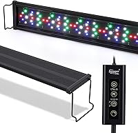 Hygger Aquarium LED Light 24/7 Auto Timer Full Spectrum 4 Modes Sun/Fish/Night/WRGB Cycle Freshwater Fish Tank Light