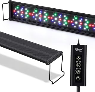 Hygger Aquarium LED Light 24/7 Auto Timer Full Spectrum 4 Modes Sun/Fish/Night/WRGB Cycle Freshwater Fish Tank Light