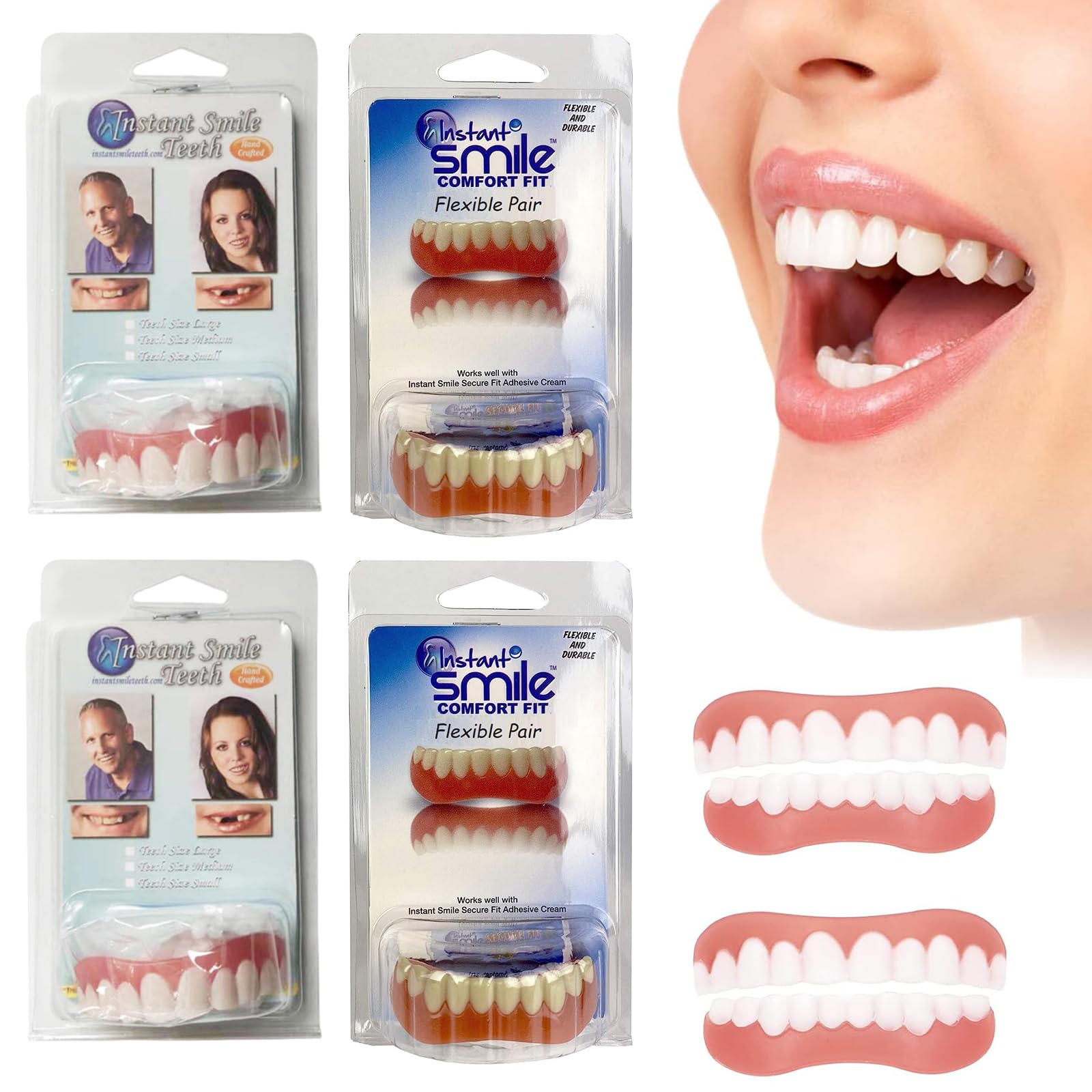 Instant Smile Complete Denture Repair Kit Easy Comforts