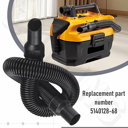 Miniatura 6 de 5140128-68 Kit de montaje de manguera de repuesto, compatible con aspiradora Dewalt Wet Dry Vaccum Cleaner, para modelos DCV580 DCV581H