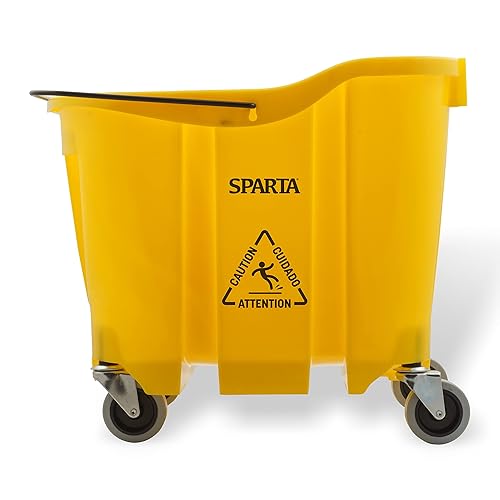 Miniatura 2 de SPARTA 7690404 Omnifit Cubo de fregona de plástico para limpiar, 35 cuartos de galón, amarillo