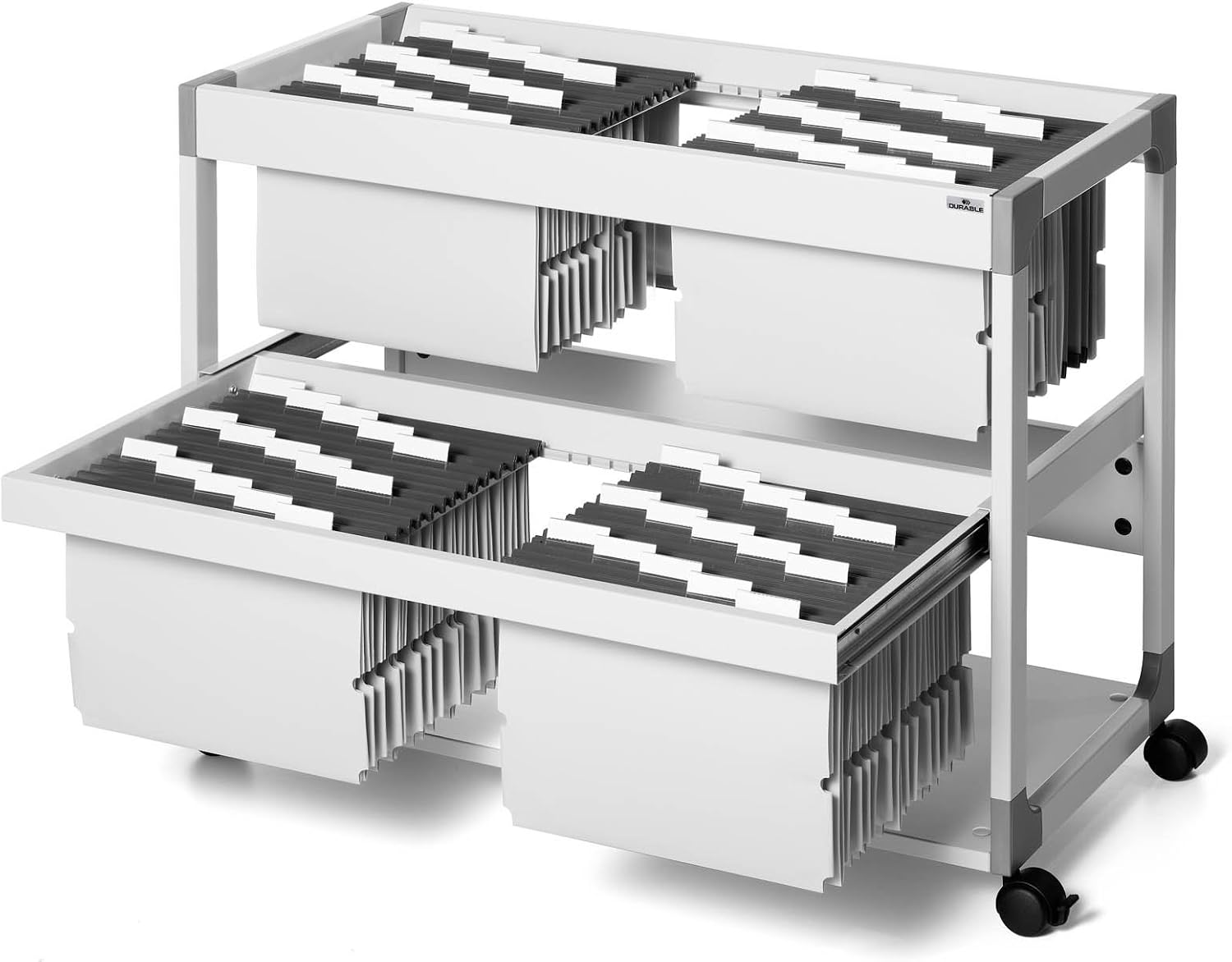 Durable 200 Multi Duo 379210 System File Trolley Grey