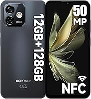 Vista 1 de Ulefone Note 16 Pro (12 GB+128 GB) Teléfonos desbloqueados, teléfono celular Android 13, cámara principal de 50 MP, pantalla de gota de agua HD+