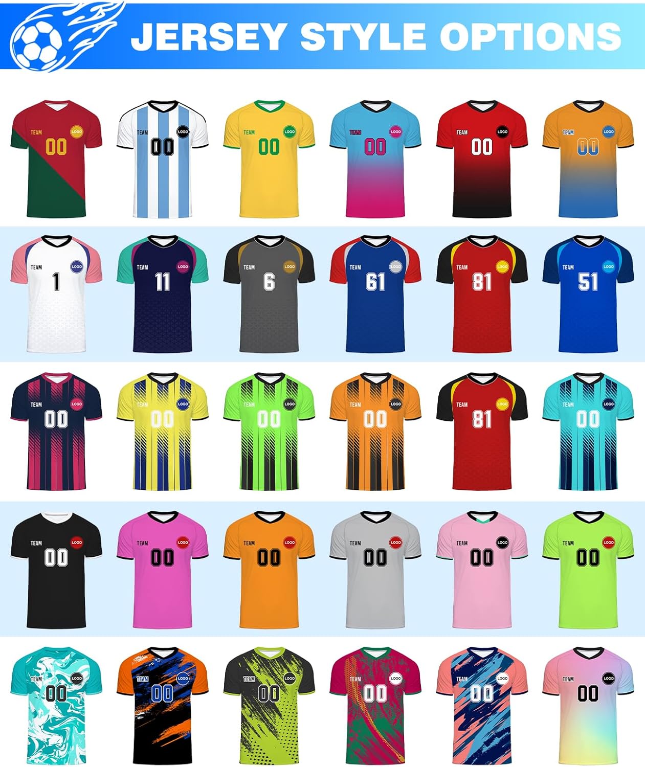 Custom Soccer Jersey Personalized Team Name Number Sports Shirt Customize Futbol Logo Jerseys for Kids Men Boys Youth - Image 5