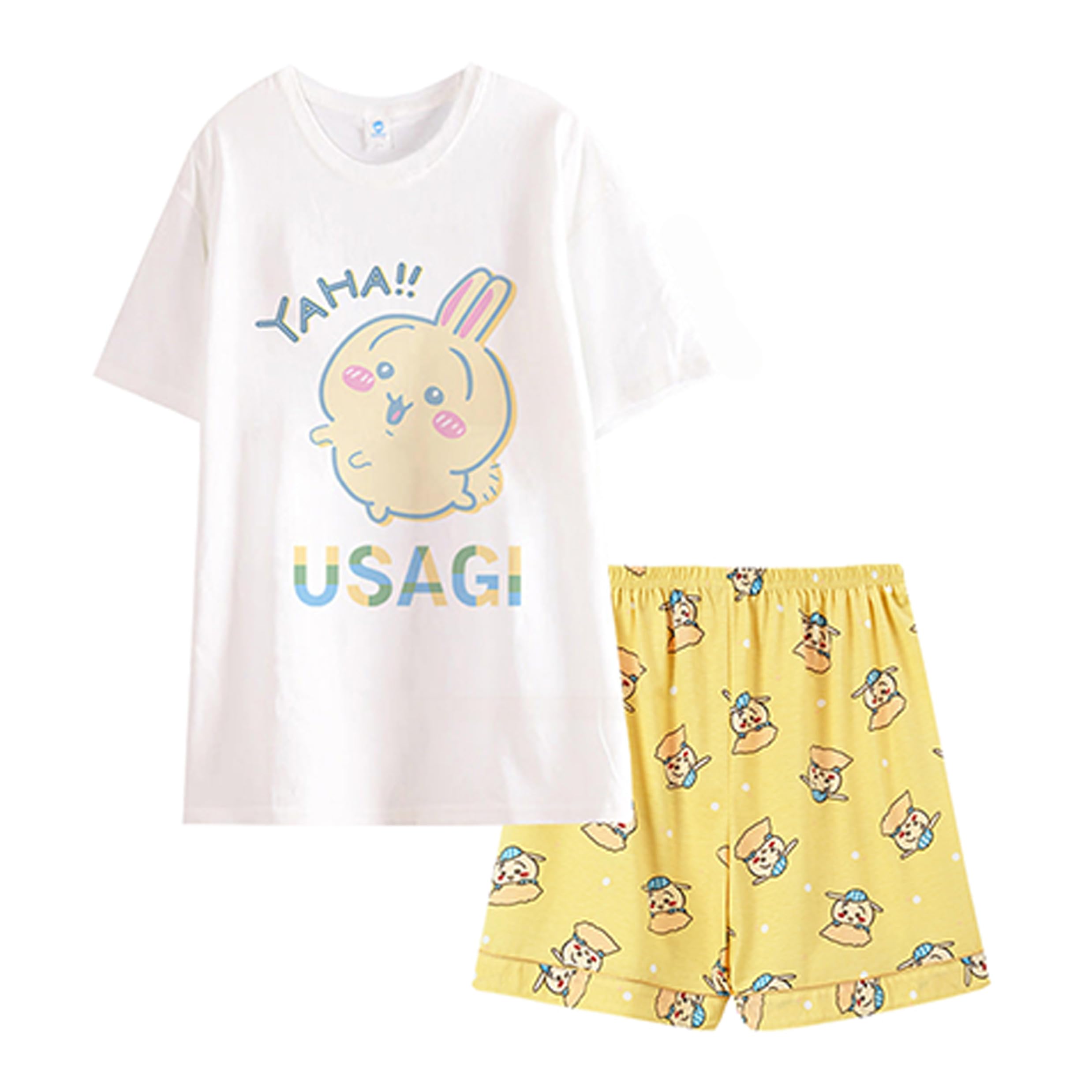 Mujeres Pajama Conjunto para Las niñas 2 Piezas de Manga Corta con Pantalones Cortos/Pantalones PJ Set