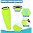 HiRui Soccer Shin Guards Shin Pads for Kids Youth Adult, Calf Compression Sleeve with Honeycomb Pads, Support for Shin Splint Baseball Boxing Kickboxing MTB, Lightweight(1PAIR) (Bright Yellow, Small)