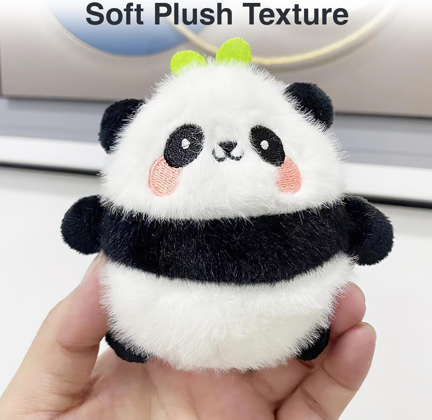 Cute Panda Keychain Pendant - Super Soft Plush Panda Keychains for Backpack, Cute Car Wallet Key Chain Accessories for Women Girls Girlfriend, Aesthetic Purse Keyring, Adorable Gift for Animal Lovers - Image 3