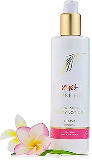 PURE FIJI Body Lotion Hydrating - Moisturizing Lotion for Dry Skin with Coconut Milk and Vitamin E, Organic Body Lotion For Women and Men, Guava Scent, 12 oz
