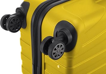 Suitline Hand Luggage Hard Shell Suitcase Trolley Suitcase Travel Suitcase yellow