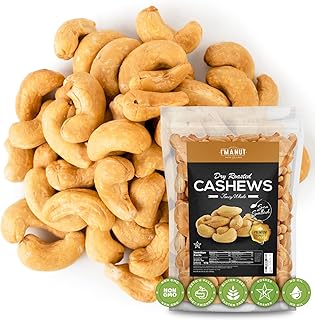 Oven Dry Roasted Fancy Cashews with Sea Salt-48 oz (3 lb) | Whole | No Oil | No PPO | Vegan and Keto Friendly | Made from Natural
