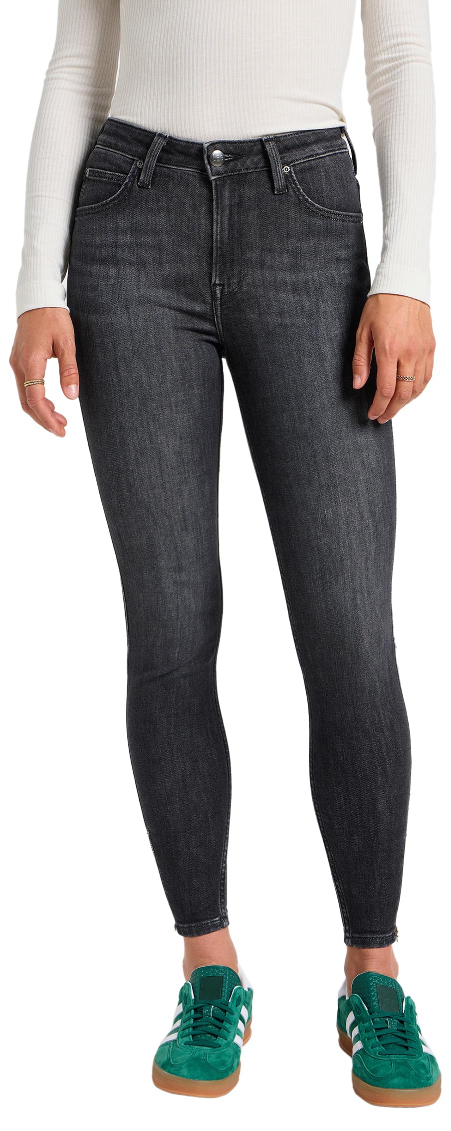 Lee Women's Scarlett High Zip Jeans, Last Strike, 29W x 31L